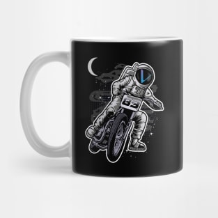 Astronaut Motorbike Vechain Crypto VET Coin To The Moon Token Cryptocurrency Wallet Birthday Gift For Men Women Kids Mug